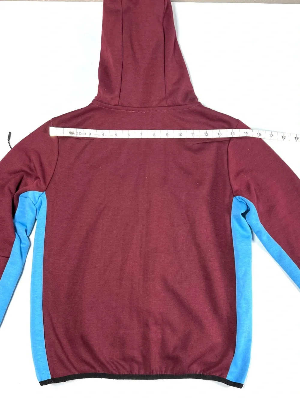Nike Boy’s Two-Tone Maroon & Blue Hooded Zip Jacket
